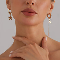 Fashion Sweet Sea Star Ocean Drop Earrings for Girls Cute Simple Elegant Jewelry for Women Ladies Accessories Chinese Supplier