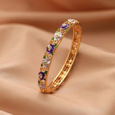 Fashion Dainty Luxury Bangles for Girls Flower Floral Trendy Stylish Jewellry for Women Ladies Accessories Wholesale Bulk