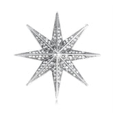 Fashion Simple Glitter Sparkle Star Brooches for Girls Elegant Minimalistic Trendy Jewelry for Women Lady Accessories Wholesale