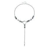 Fashion Glitter Tassel Simple Minimalistic Necklaces for Girls Elegant Glamorous Jewellry for Women Ladies Accessories Stylish