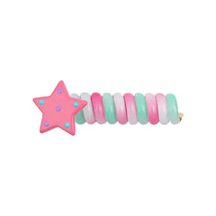 Kids Candy Color Star Telephone Wire Hair Ties Fashion Chic Sweet Cute in Stock Scrunchies Accessories for Children Daily Causal