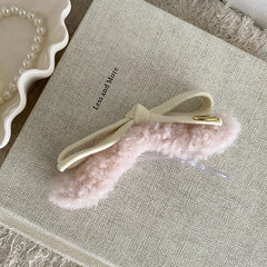 Fashion Trendy Sweet Bowknot Hair Clips for Girls Cute Elegant Graceful Alligators for Women Ladies Hair Accessories in Stock