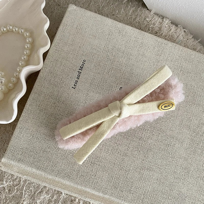 Fashion Trendy Sweet Bowknot Hair Clips for Girls Cute Elegant Graceful Alligators for Women Ladies Hair Accessories in Stock