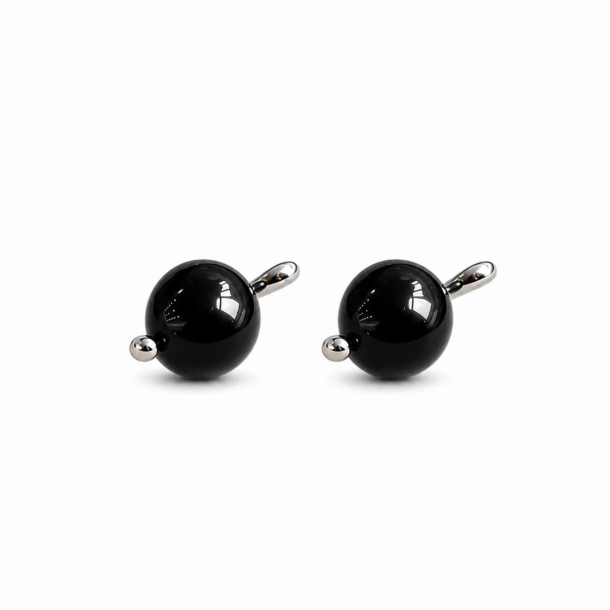 Unisex Black Agate Brown Red Tiger Eye Stone S925 Silver Stud Earring Fashion Dainty Factory Price in Stock Jewelry for Causal