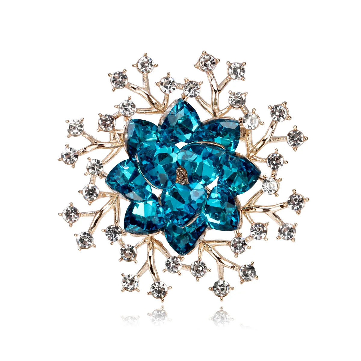Fashion Glitter Rhinestone Sparkle Luxury Dainty Brooches for Girls Elegant Trendy Pins Jewelry for Women Ladies Accessories