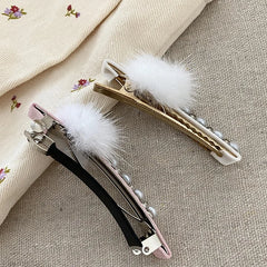 Women Fluffy Rhinestone Small Barrette Fashion Sparking Glitter Elegant High Quality Bulk in Store Hair Clips Daily Accessories