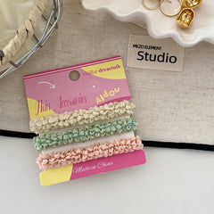 Solid Color High Elastic Scrunchies for Girls Sporty Durable Hair Ties for Women Ladies Kids Children Hair Accessories in Stock