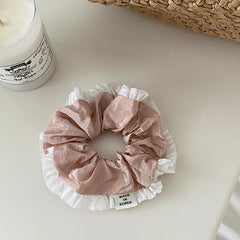 Fashion Elegant Solid Color Scrunchies for Girls Trendy Graceful Minimalistic Hair Ties for Women Ladies Hair Accessories