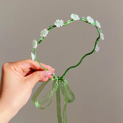 Fashion Trendy Sweet Cute Flower Head Band for Girls Princess Elegant Graceful Hair Band for Women Ladies Hair Accessories