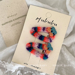 Fashion Cute Sweet Cherry Hair Clips for Baby Girls Elegant Kawaii Plush Snap Clips for Kids Children Hair Accessories in Stock