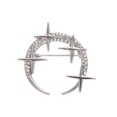 Fashion Glitter Rhinestone Sweet Elegant Brooches for Girls Stylish Trendy Pins Jewelry for Women Ladies Accessories New Design