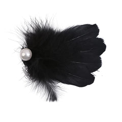 Classic Ballet Solid Color Feather Imitation Pearl Hair Clips for Baby Girls Fashion Alligators for Kids Child Hair Accessories