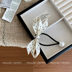 Women's French Vintage Small Hair Ties Graceful Durable Elastic Stock Scrunchies for Daily Office Use Fashion Hair Accessories