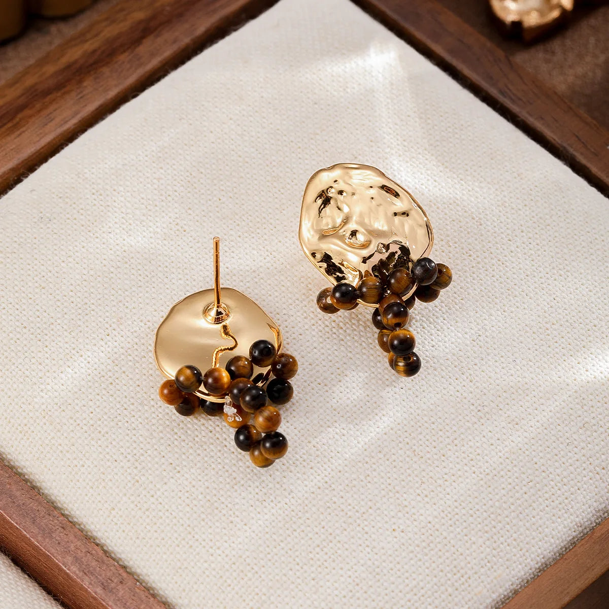 Women Black Obsidian Bow White K Stud Earring Wholesale Low MOQ Factory Price in Stock Jewelry for Female Causal Party Daily