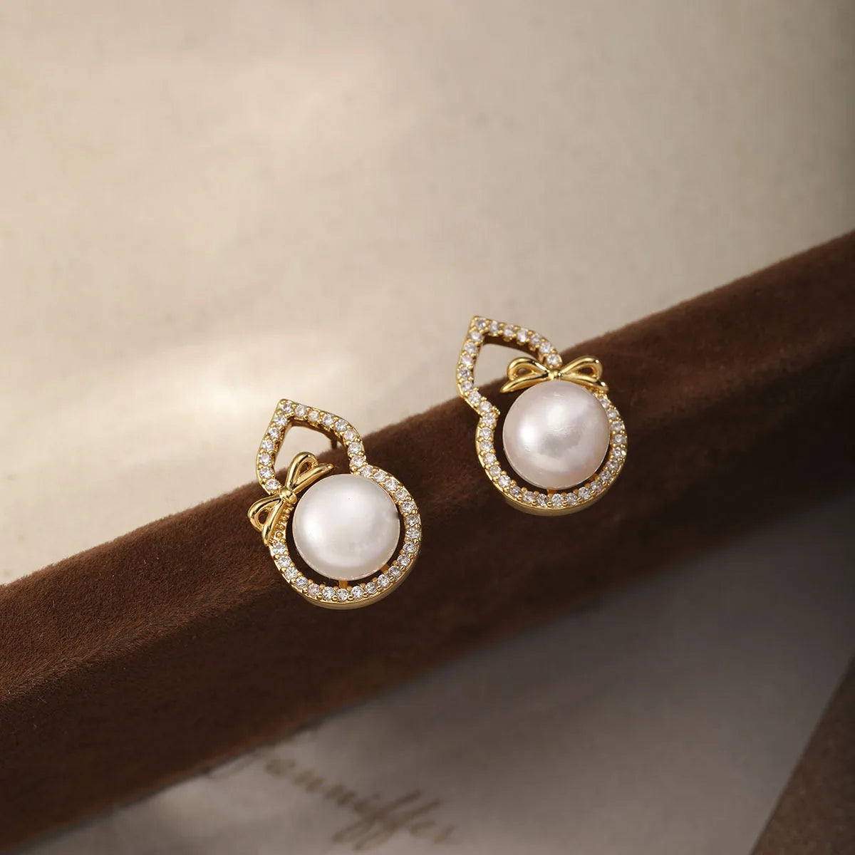 Female Elegant Freshwater Pearl S925 Silver Zircon Circle Square Shape Stud Earring Low MOQ Factory Price in Stock Daily Jewelry