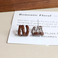 Fashion Simple Minimalistic Elegant Hoop Earrings for Girls Sweet Glamorous Dainty Vintage Jewelry for Women Ladies Accessories