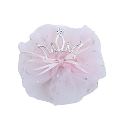 Sweet Princess Style Glitter Crown Bowknto Hair Clips for Baby Girls Elegant Graceful Chic Alligators for Kids Hair Accessories