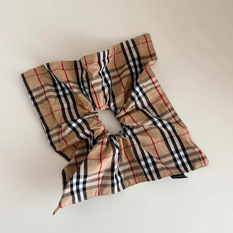Fashion Trendy Sweet Classic Plaid Scrunchies for Girls Elegant Stylish Luxury Hair Ties for Women Ladies Hair Accessories