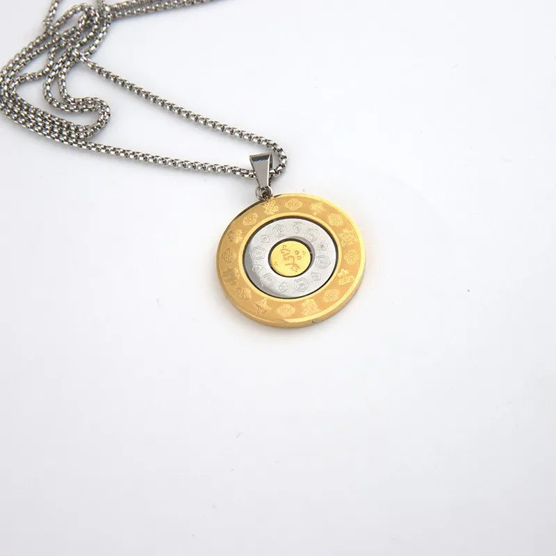 Fashional Classic Modern Necklace Circle Zodiac Sign Glamorous Trendy Charm Jewelry for Women Lady Female  Accessories Wholesale
