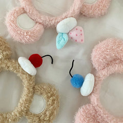 Hot Sale Cherry Fruits Solid Color Downy Headbands Sweet Cute Wholesale New Design in Stock Hairbands Accessories for Women