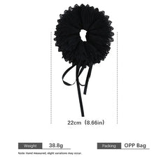 Women French Vintage Hair Ties Adjustable Ribbon Scrunchy Graceful Fashion Hair Rope Minimalistic for Office Use Hair Accessory