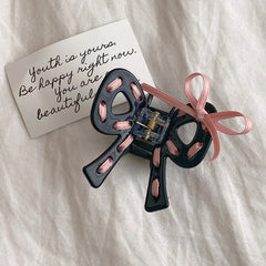 Sweet Cute Bowknot Solid Color Ribbon Hair Claw Clips for Girls Elegant Fashion Haarspange for Women Ladies Hair Accessories