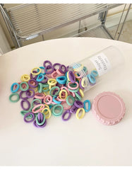 Simple Solid Color Mini Scrunchies for Baby Girls High Elastic Hair Ties for Kids Children Teens Hair Accessories in Stock