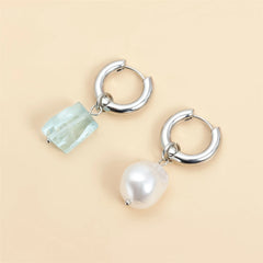 Fashion Sweet Simple Minimalistic Insta Style Drop Earrings for Girls Elegant Graceful Imitation Pearl Jewelry for Women Ladies