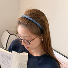 Women Solid Colored Simple Slim Headbands Fashion Elegant New Design Customized in Stock Hairbands Accessories for Female Daily