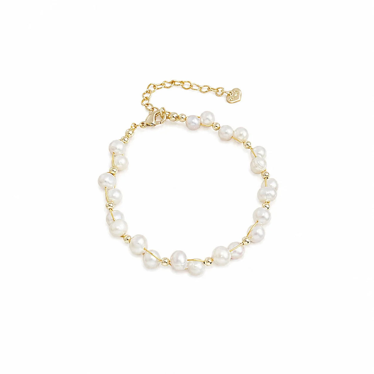 Fashion Baroque Freshwater Pearl Bracelets for Girls Elegant 18K Gold Flower Jewelry for Women Ladies Wholesale Bulk Luxury