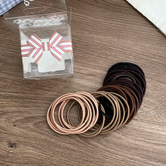 Hot Sale Colorful High Elastic Solid Color Small Scrunchies Trendy Graceful Classic in Stock Hair Ties Accessories for Women Kid