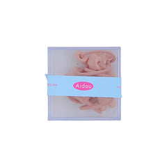Girly Aesthetic Heart Star Rhinestone Small Hair Ties Sweet Fashion Solid Color Scrunchies Accessories for Kids Children Daily