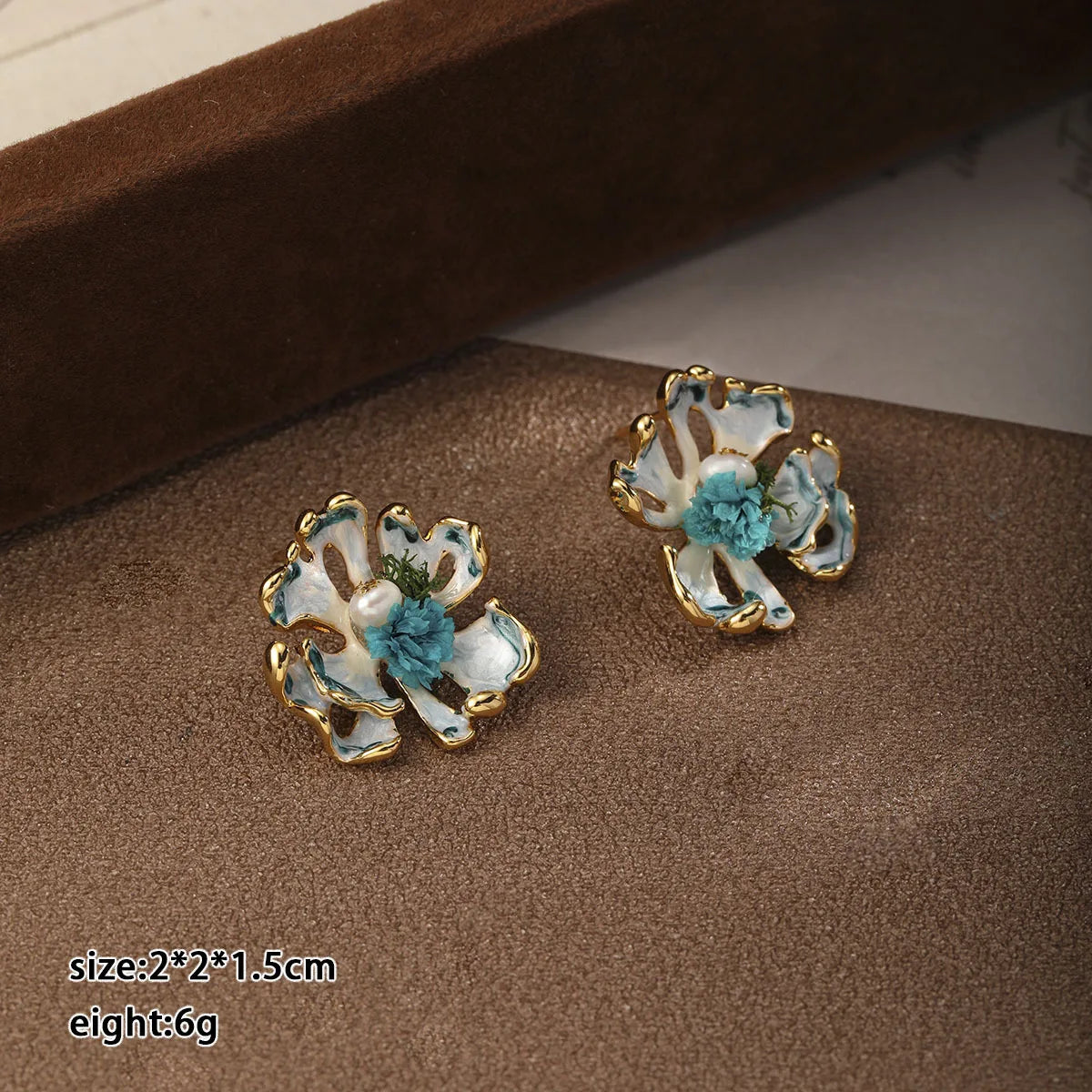Fashion Flower S925 Silver Freshwater Pearl Stud Earrings for Girls 18K Gold Plated Jewelry for Women Ladies Wholesale Bulk