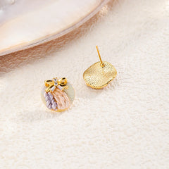 Women New Design Zircon 18k Gold-plated S925 Silver Stud Earring Rhinestone Fashion Glitter Low MOQ in Stock Jewelry for Causal