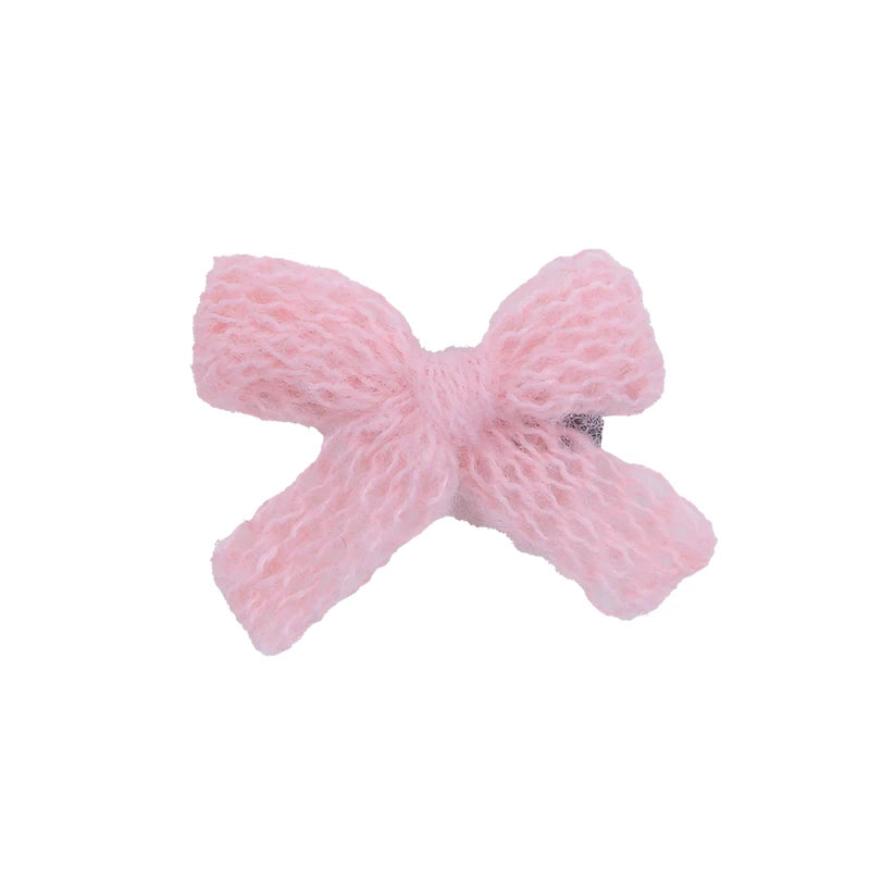 Solid Color Classic Bowknot Hair Clips for Baby Girls Cute Kawaii Fashion Alligators for Kids Children Hair Accesaories in Stock