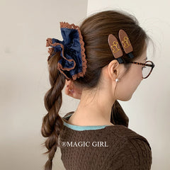 New Arrival Dog Pattern Hair Clips Mallard Color Elegant Alligator Duckbill Barrettes Fashion Hair Accessories for Women Girls