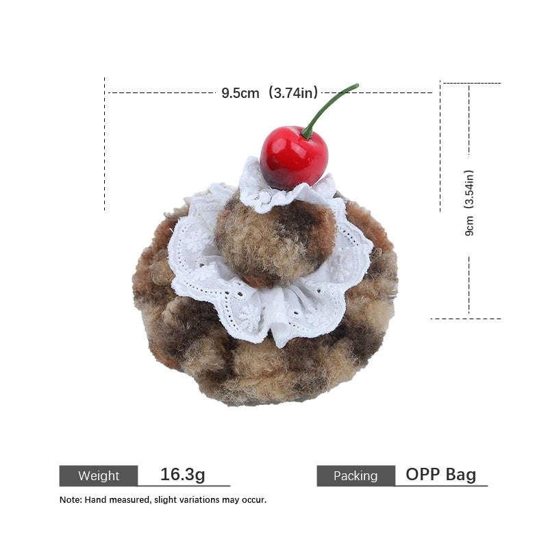 Sweet Cake Fruits Cherry Hair Clips for Girls Birthday Cute Alligators for Women Ladies Hair Accessories in Stock Femme Female