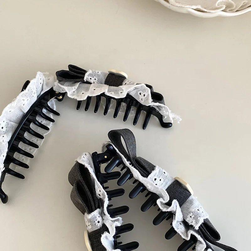 Sweet Trendy Fashion Hair Clips for Girls Elegant Stylish Graceful Banana Clips for Women Ladies Hair Accessories in Stock