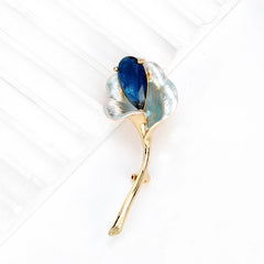 Fashion Flower Sweet Elegant Brooches for Girls Stylish Glamorous Dainty Pins Jewelry for Women Ladies Accessories Wholesale