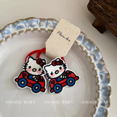 Girly Aesthetic Cat Bowknot Cartoon Small Alligator Clips Sweet Cute Fashion New Design Hairpins Accessories for Kids Children