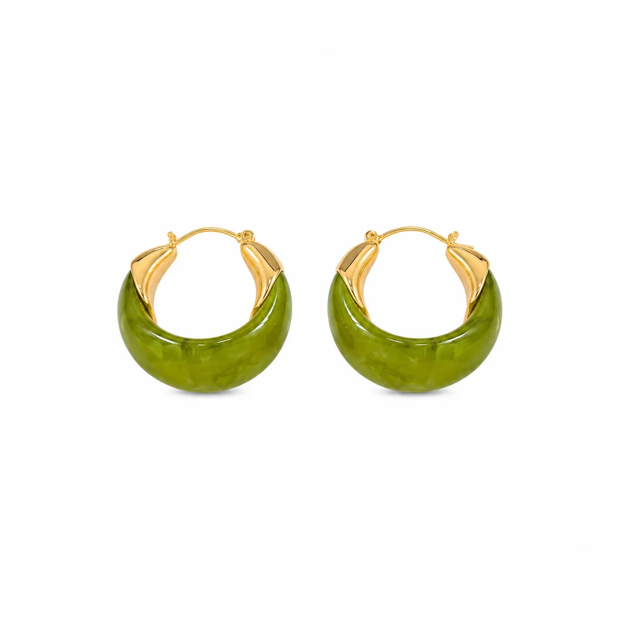 Fashion Resin Simple Hoop Earrings for Girls Sweet Elegant Jewelry for Women Ladies Wholesale China Manufacturer Low MOQ Bulk