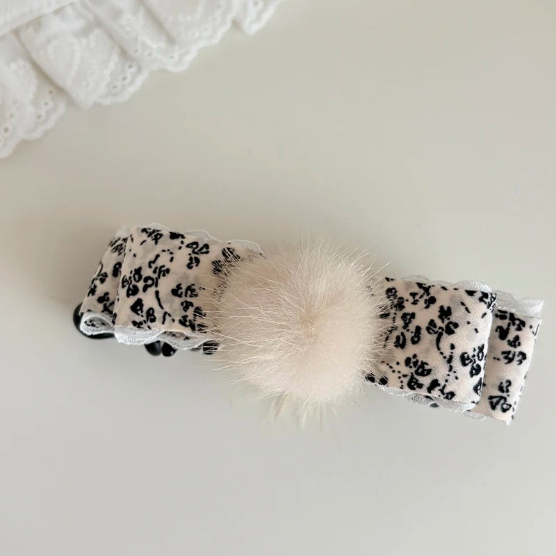 Fashion Dress Flower Hair Clips for Girls Elegant Trendy Banana Clips for Women Ladies Hair Accessories Chinese Manufacturer