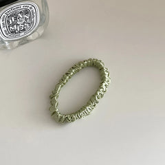 Classic Simple 100% Silk Scrunchies for Girls High Elastic Fashion Hair Ties Sweet Style Hair Accessories for Women and Ladies