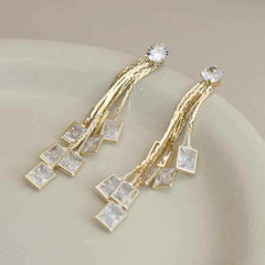 Women Hot Sale Butterfly Flower Decorative Drop Earring Fashion Elegant Graceful Dainty Wholesale Jewelry Accessories for Causal