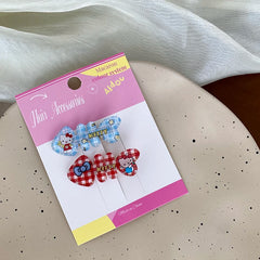 Fashion Cute Kitty Cat Sweet Hair Clips for Baby Girls Animals Star Plaid Alligators for Kids Children Hair Accessories Stylish