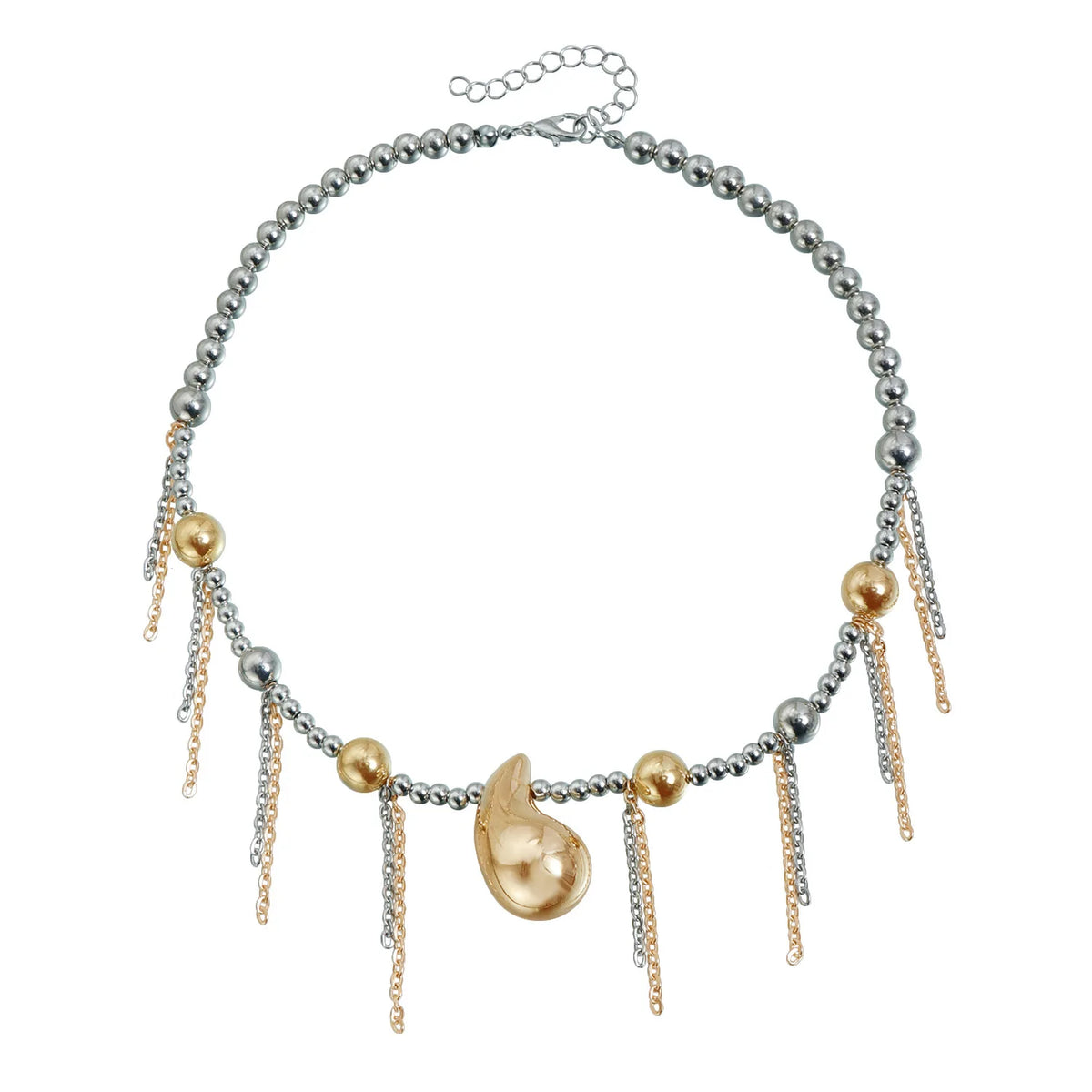 Fashion Trendy Beads Glamorous Link Tassel Vintage Necklaces for Girls Sweet Spicy INS Style Jewelry for Women Ladies Accessory
