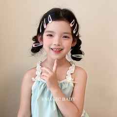 Minimalistic Solid Color Hair Clips for Kids Alloy Snap Hair Accessories for Baby Girls Teens