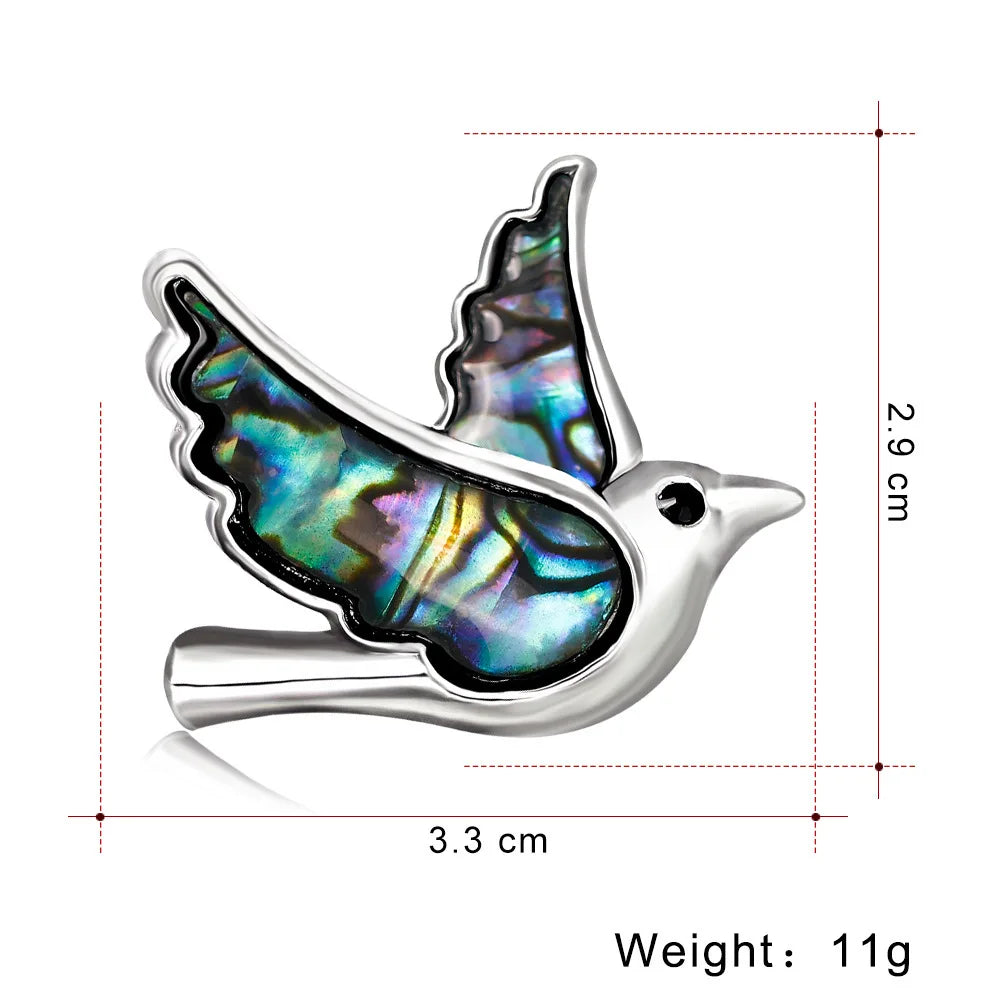 Fashion Sweet Dainty Bird Animals Brooches for Girls Glamorous Cute Pins Jewelry for Women Ladies Accessories Wholesale Chic