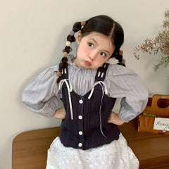 Cute Sweet Fashion Scrunchies for Baby Girls Star Ball Kawaii Trendy Winter Hair Ties for Kids Children Hair Accessories Chic