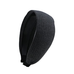 Hot Sale Large Wide Letter Stripe Headbands French Vintage Elegant Lightweight in Stock Hairbands Accessories for Women Daily